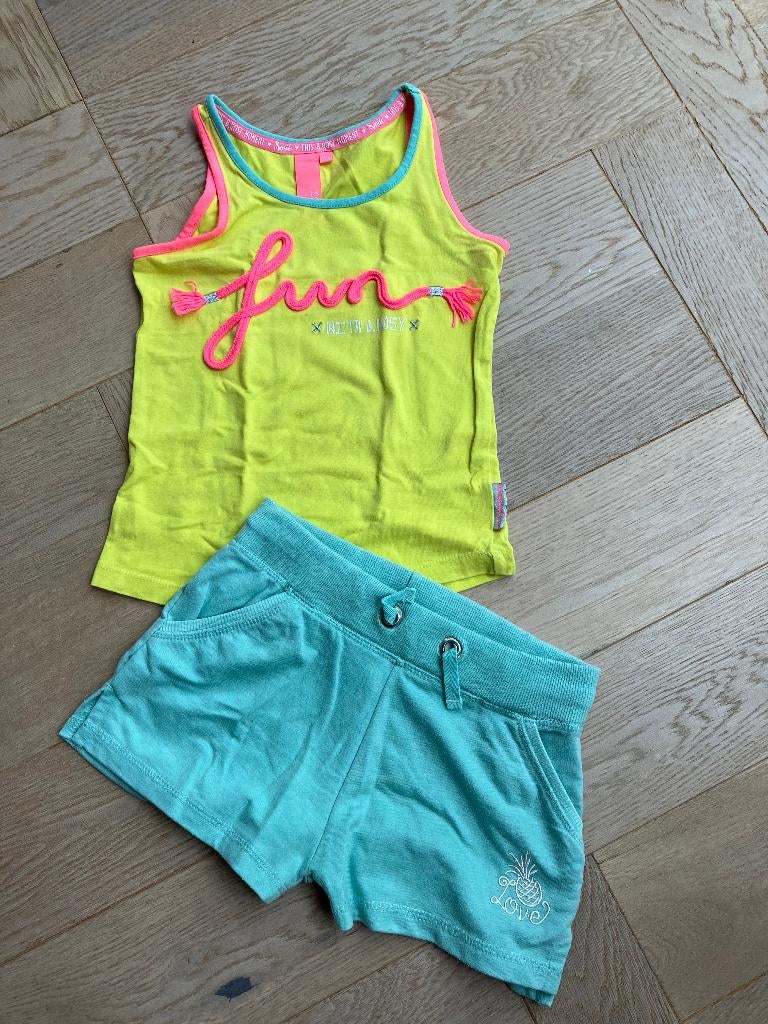 Leuke zomerse set broekje look@me en shirtje B.Nosy 122/128, Gebruikt, Meisje, Ophalen of Verzenden, Setje