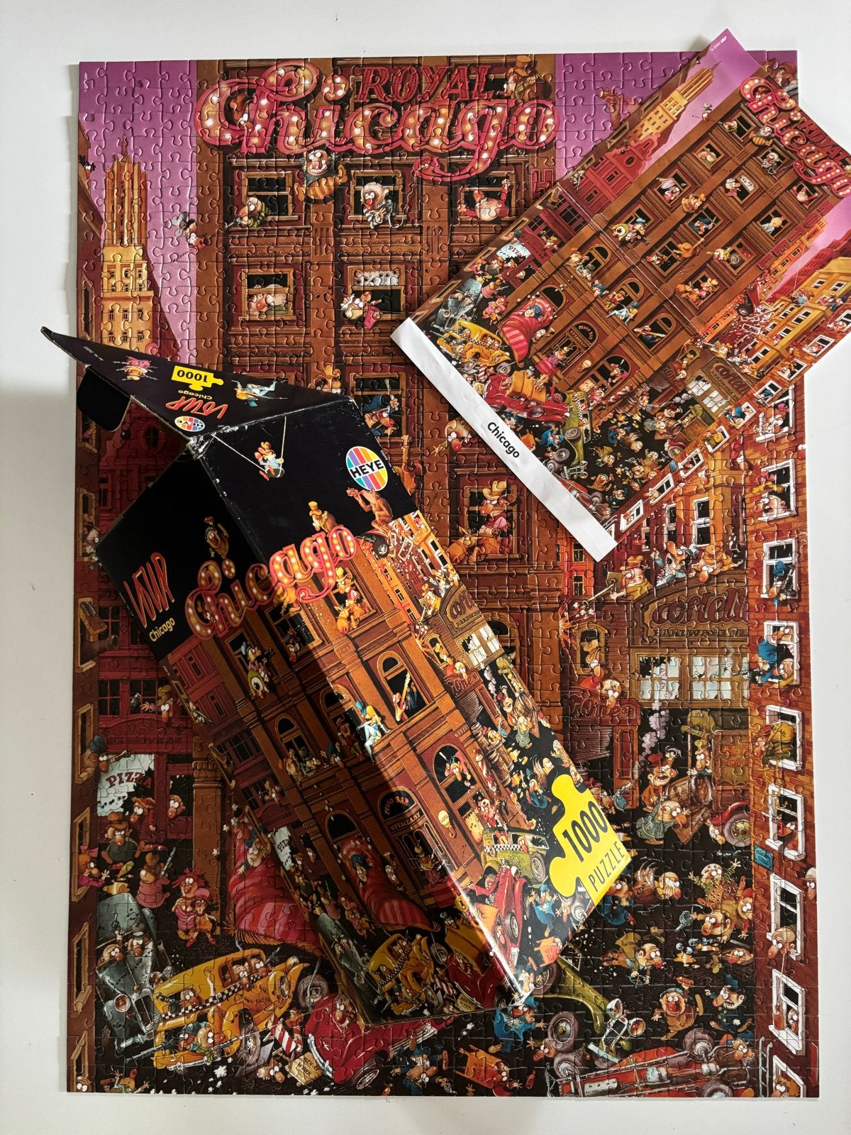 Heye puzzel ‘Royal Chicago’ van Loup (1000stks), Ophalen of Verzenden, 500 t/m 1500 stukjes, Zo goed als nieuw, Legpuzzel