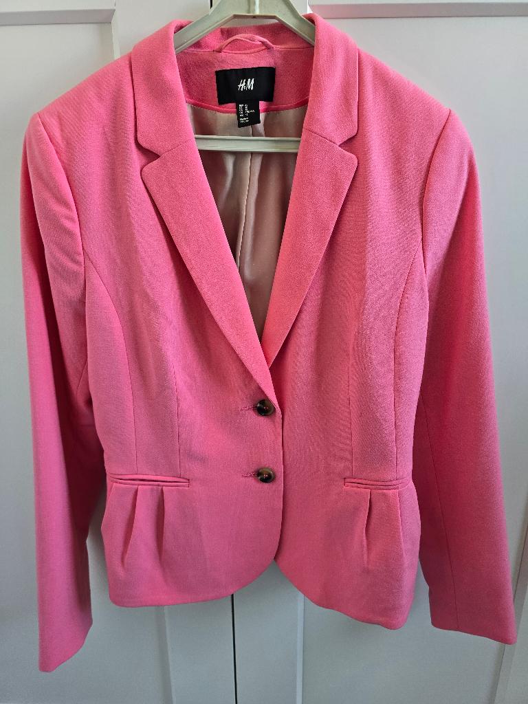 Colbert, hard roze, maat 42, Ophalen, H&M, Maat 42/44 (L), Nieuw
