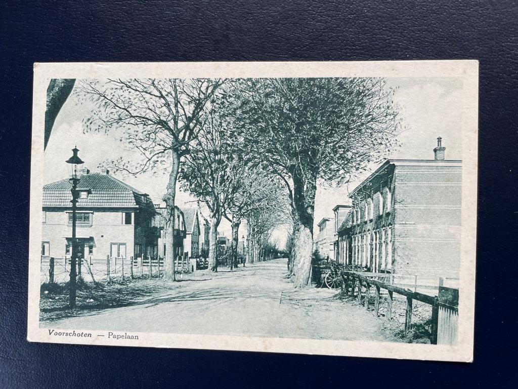 ansichtkaart van Voorschoten , Papelaan., Verzamelen, Verzenden, 1920 tot 1940