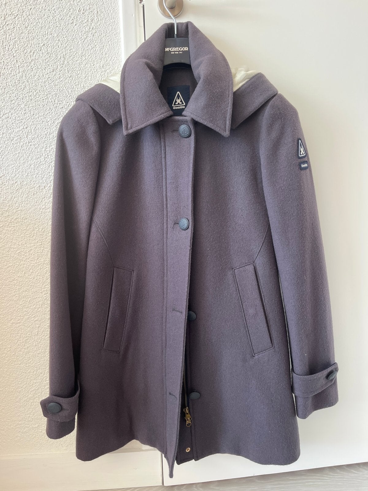 Gaastra wollen jas met capuchon - Maat s, Ophalen of Verzenden, Nieuw, Maat 36 (S), Grijs