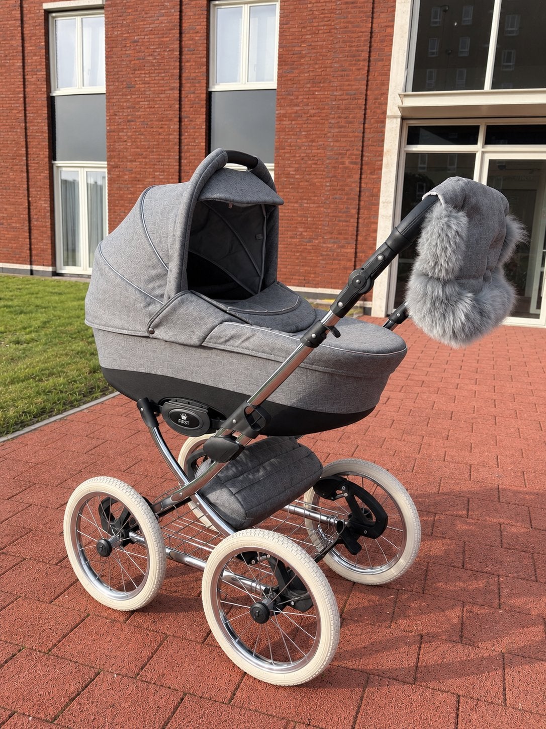 Prachtige vintage look kinderwagen | First Panama, Ophalen, Zo goed als nieuw, Overige merken