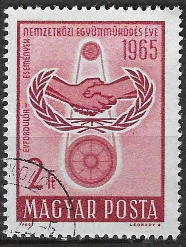 Hongarije 1965 - Yvert 1743 - Samenwerking (ST), Verzenden, Gestempeld