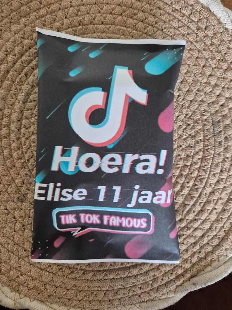 Tiktok traktatie, Ophalen of Verzenden, Winkel, Super of Benzinepomp, Zegels, Bonnen of Punten