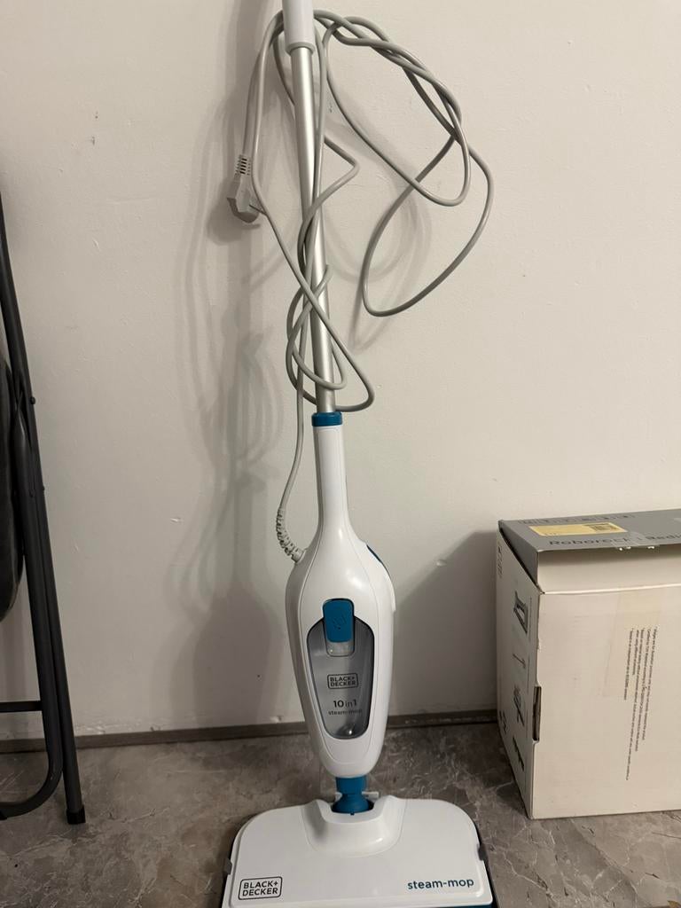 Black+Decker 10-in-1 Stoommop - Zwart, Ophalen of Verzenden, Zo goed als nieuw