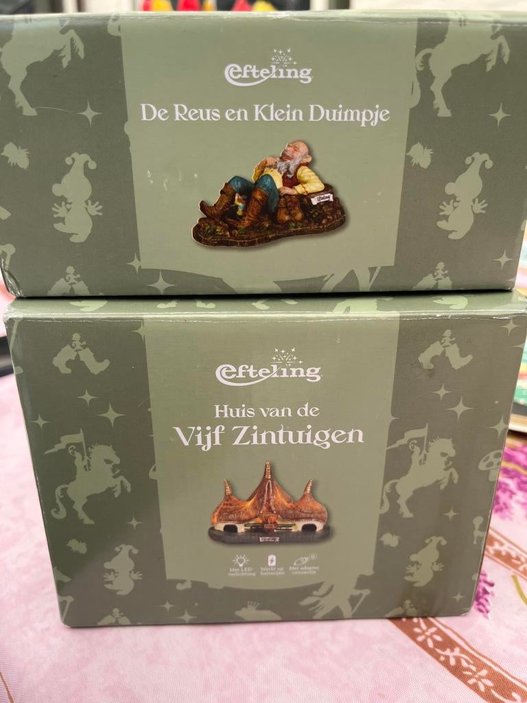 Luville Efteling: Huis van de Vijf Zintuigen & De Reus, Ophalen of Verzenden, Zo goed als nieuw, Beeldje of Poppetje