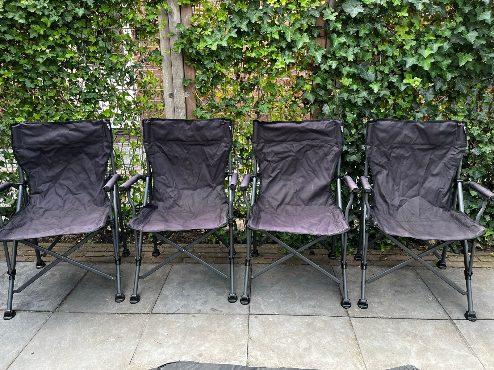 4x Red Wood Atlas campingstoelen met draagtassen, Caravans en Kamperen, Ophalen, Gebruikt, Campingstoel