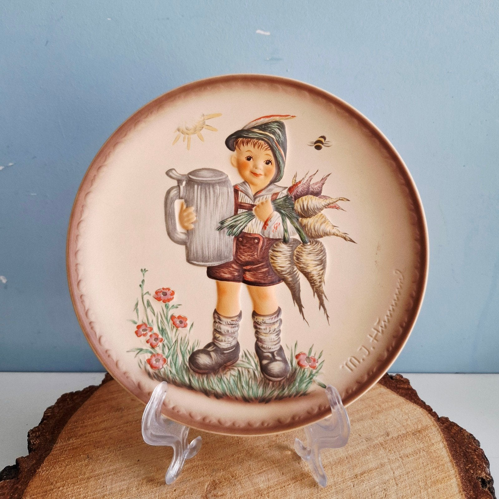 Goebel Hummel "Für's Vaterle", wandbord, Ophalen of Verzenden