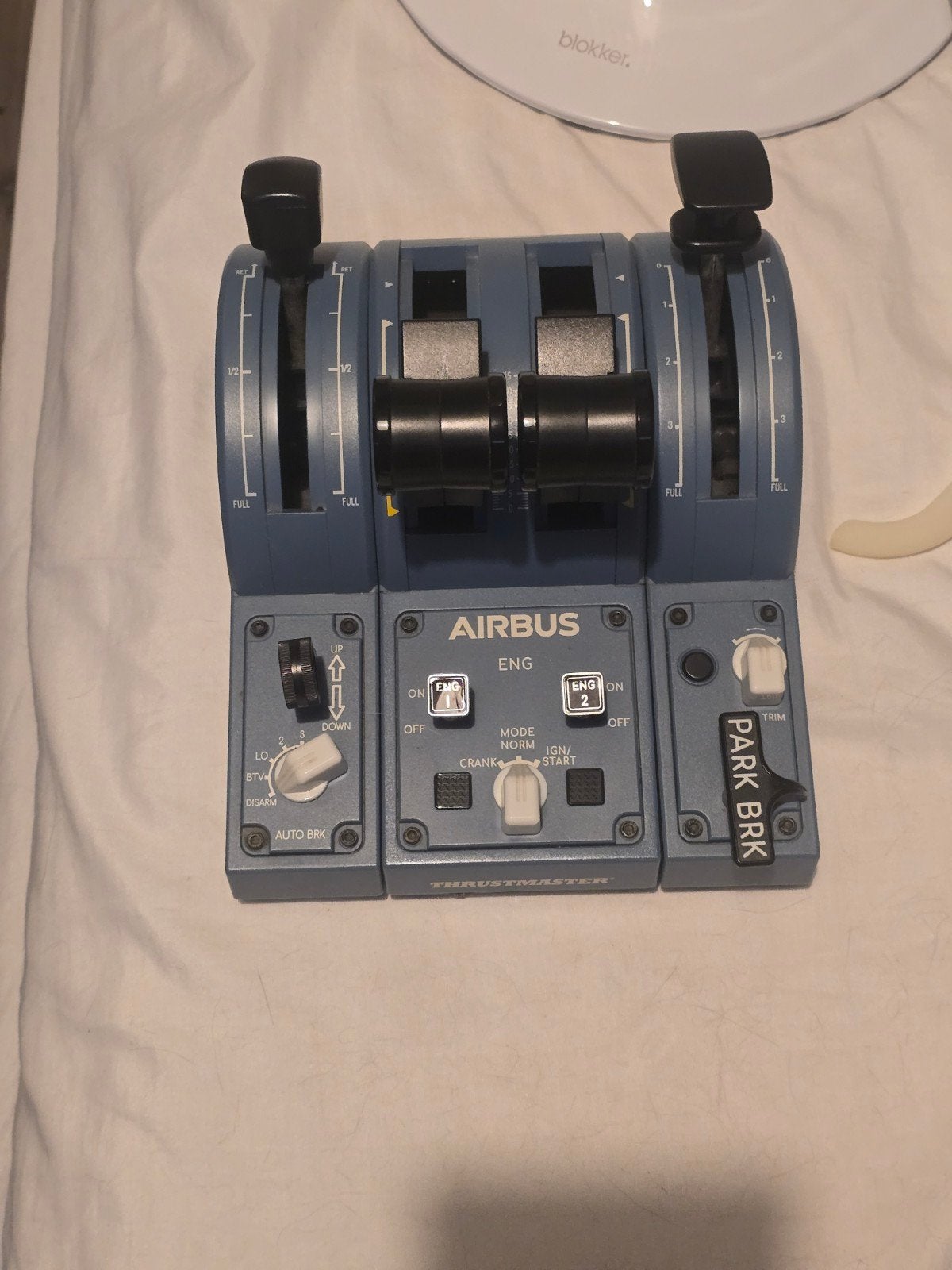 Thrustmaster TCA Airbus Sidestick + Throttle (Captain's Pack, Computers en Software, Joysticks, Ophalen of Verzenden, Gebruikt