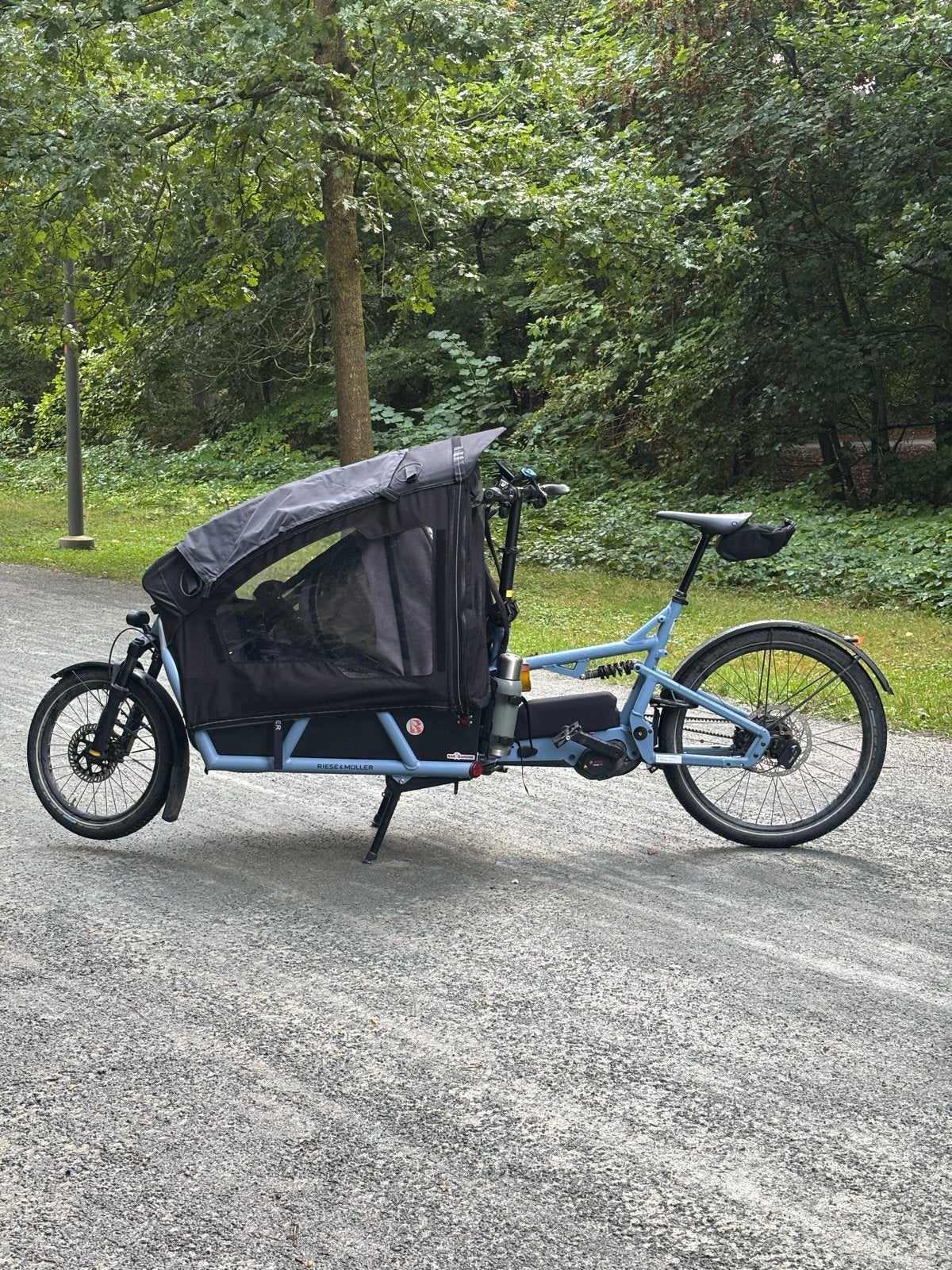 Riese & Müller Load5 75 Rohloff – Arctic – 725Wh – IBS, Gebruikt, 2 kinderen, Elektrisch, Ophalen