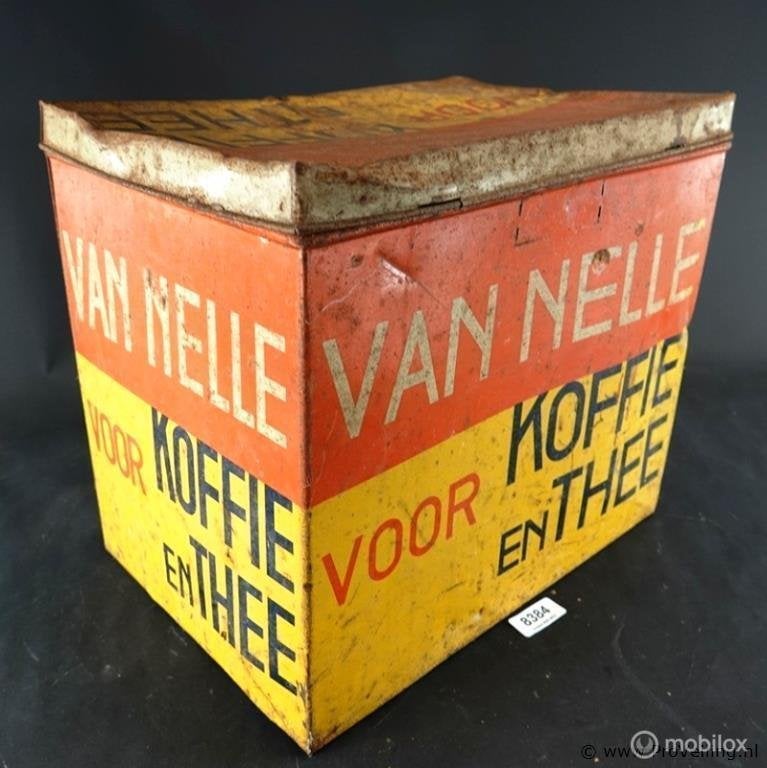 Online Veiling: Iconisch vintage Van Nelle winkelblik voo...