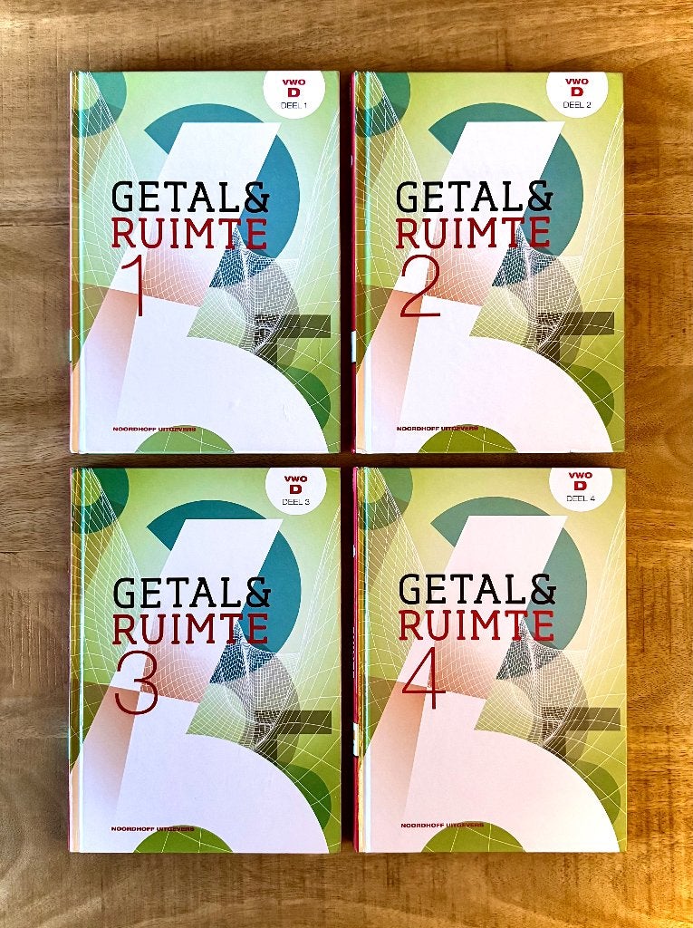 Getal & Ruimte VWO D Deel 1, 2, 3, 4 + Uitwerkingen. Ed 11, VWO, Ophalen of Verzenden, Zo goed als nieuw, Wiskunde B