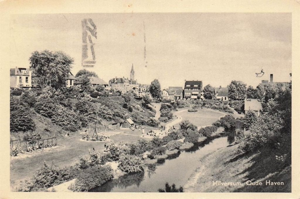 702-211-027 Hilversum Oude Haven, Verzamelen, Ansichtkaarten | Nederland, Verzenden, Voor 1920, Noord-Holland