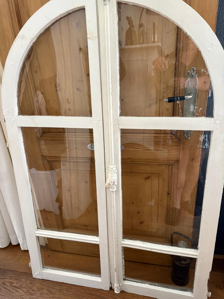 Brocante halfronde ramen / luiken, Antiek en Kunst, Ophalen