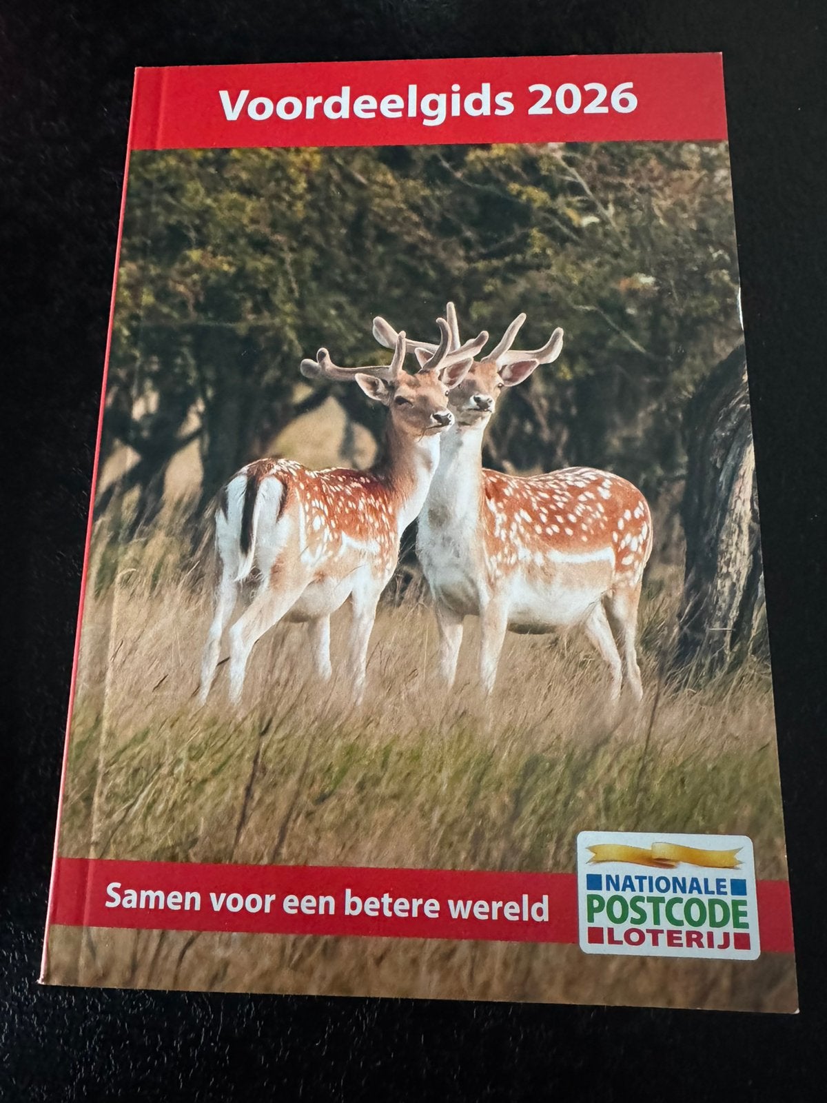 Voordeelgids 2026 van de postcodeloterij met korting bonnen