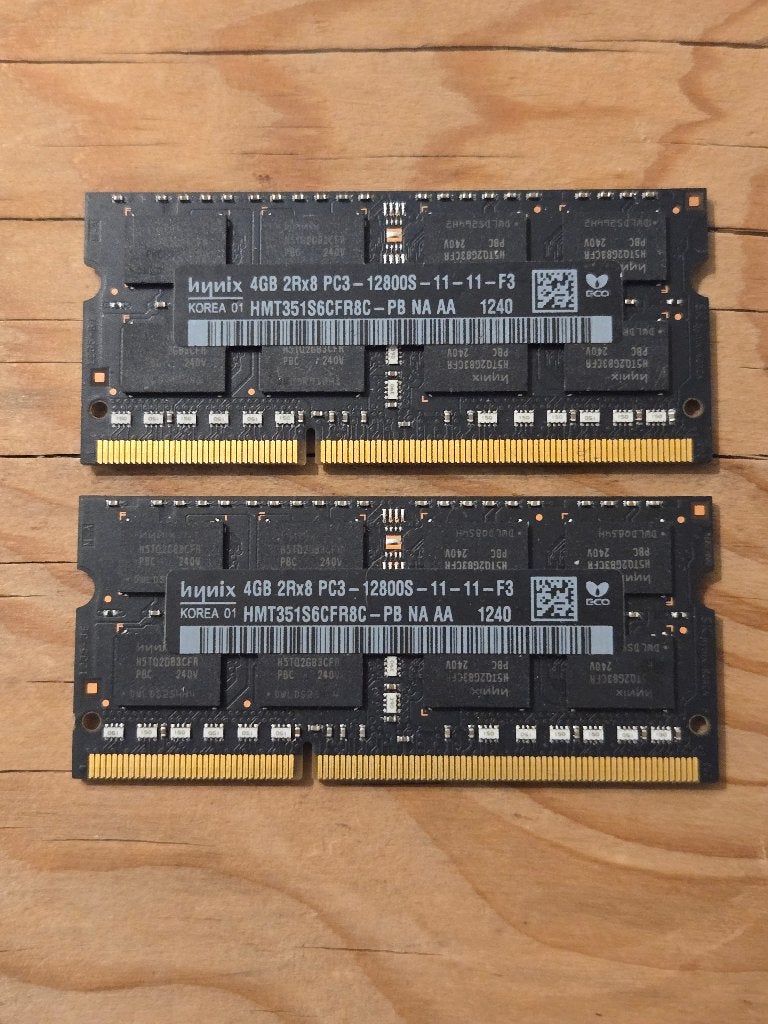 8GB DDR3 Laptop RAM (2x4GB) Hynix 1600MHz SO-DIMM, Gebruikt, DDR3, Ophalen of Verzenden, Laptop