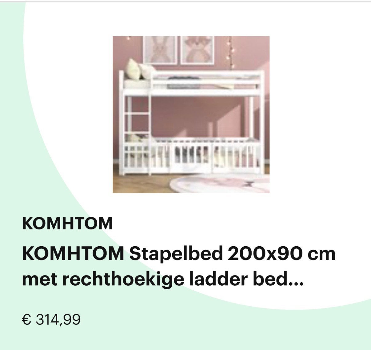 KOMHTOM Stapelbed ladder bed Kinderbed