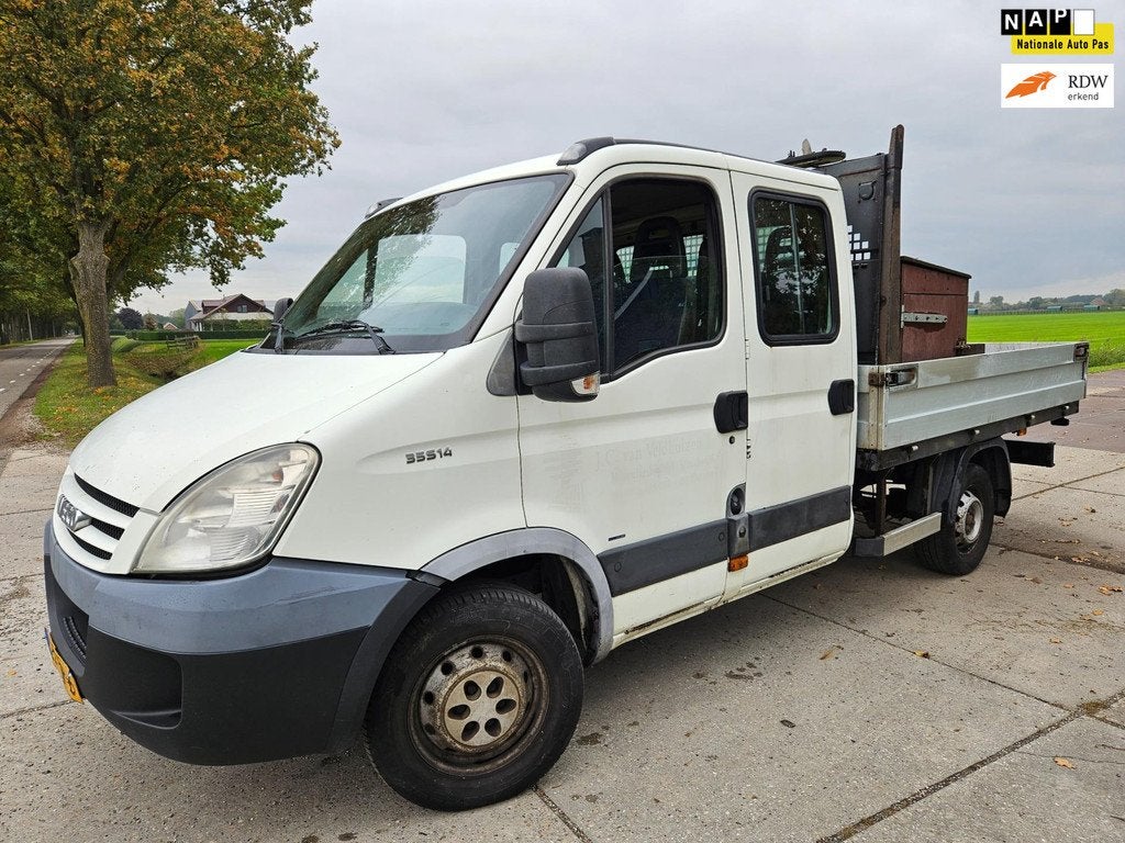 Iveco Daily 35S14 D 345/ pick up/ dubbelcabine/ hijskraan/ e, Gebruikt, Iveco, Origineel Nederlands, Bedrijf