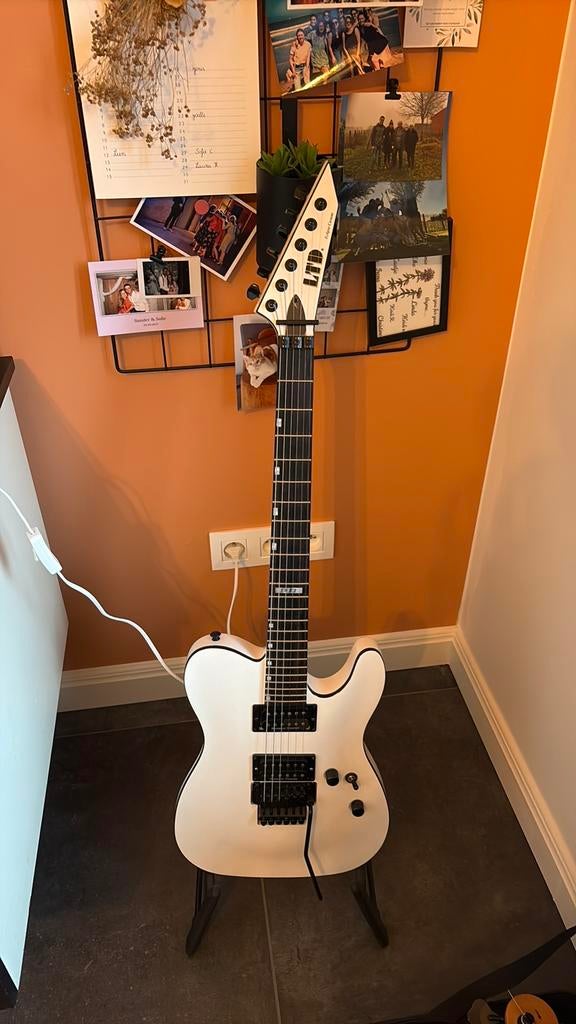 Esp ltd eclipse 87 telecaster - floyd rose, Ophalen, Zo goed als nieuw, Solid body, Overige merken