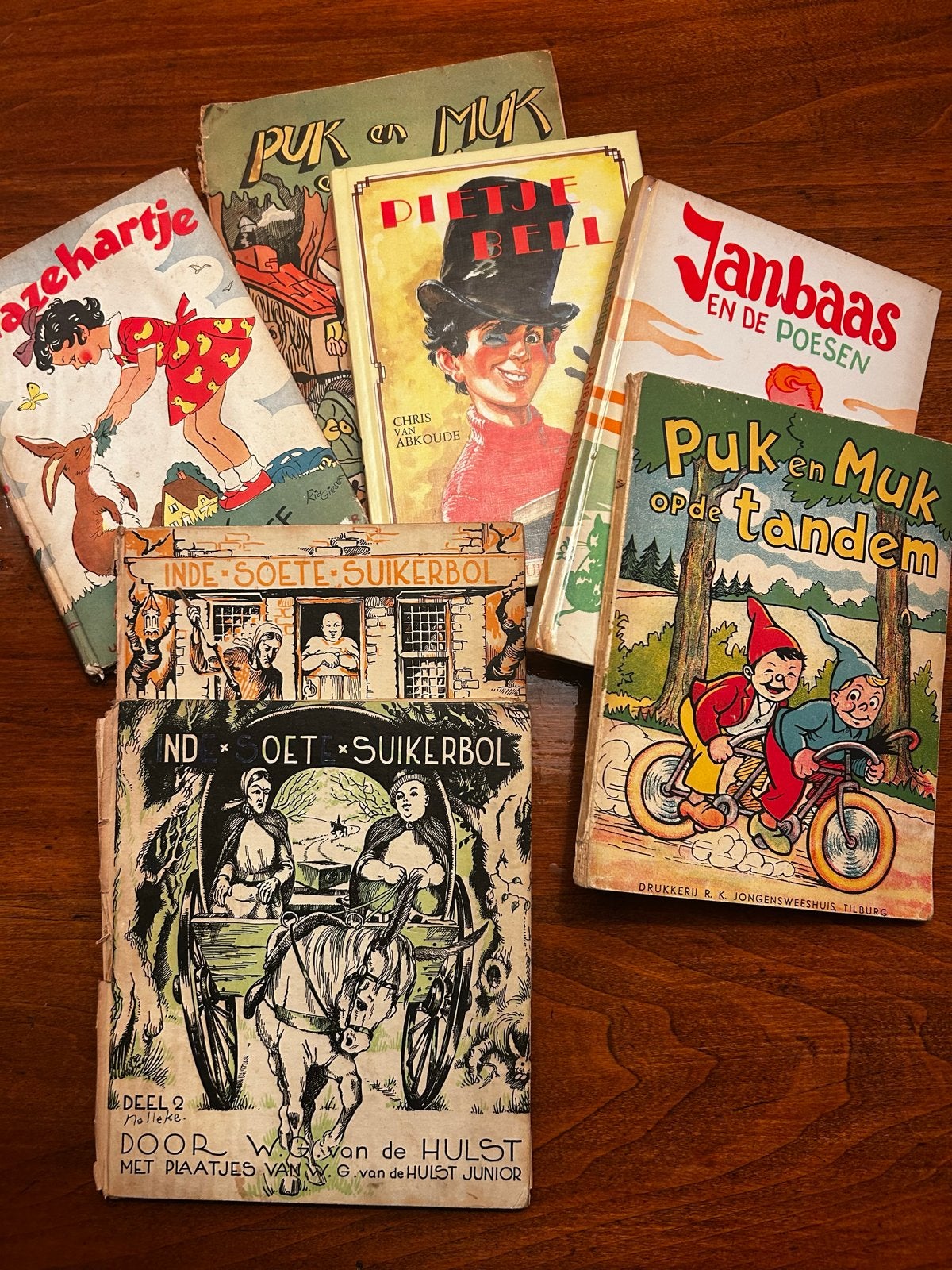 Vintage Kinderboeken: Pietje Bell, Puk en Muk & meer, Boeken, Ophalen, Gelezen, Fictie algemeen