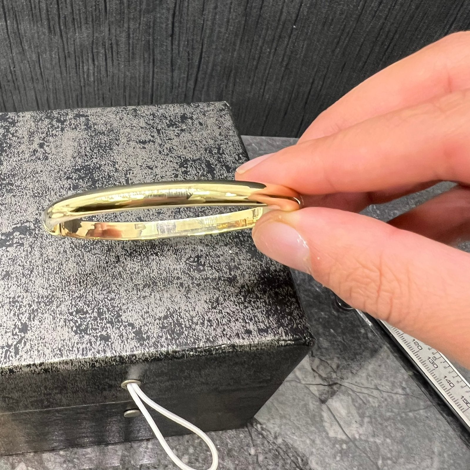 14k gouden slavenarmband prachtig armband, Sieraden, Tassen en Uiterlijk, Ophalen of Verzenden, Zo goed als nieuw, Goud