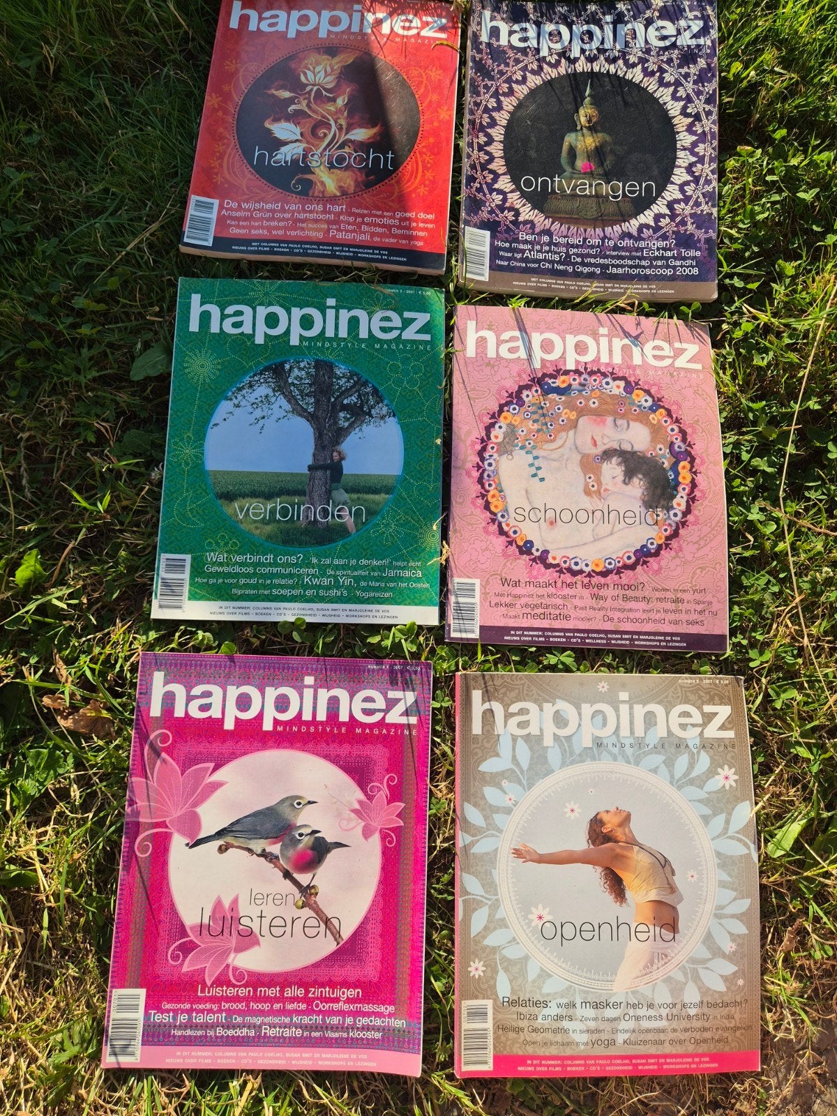 Happinez magazine jaargang 2007 compleet (1 t/m 6), Ophalen of Verzenden, Gelezen, Lichaam en Geest