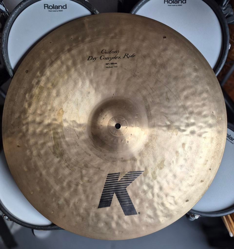 22" Zildjian K Custom Dry Complex Ride, Muziek en Instrumenten, Drumstellen en Slagwerk, Zo goed als nieuw, Ophalen of Verzenden