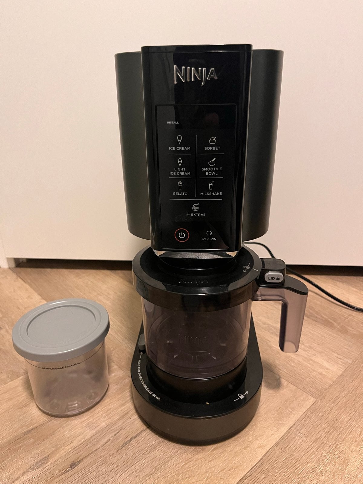 Ninja Creami IJsmachine met 2 bakken, Ophalen, Zo goed als nieuw, Zelfvriezend