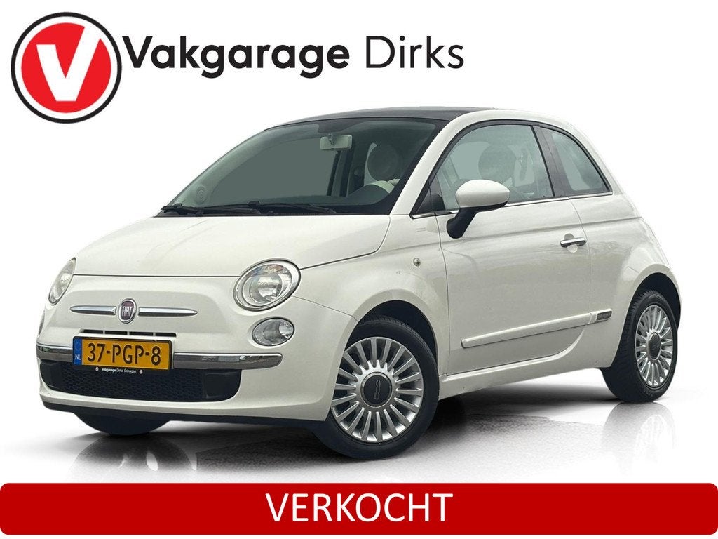 Fiat 500 1.2 Aut. Lounge ✅ Pano ✅ Airco ✅ 15 inch, Auto's, Euro 5, Stof, Gebruikt, 1242 cc