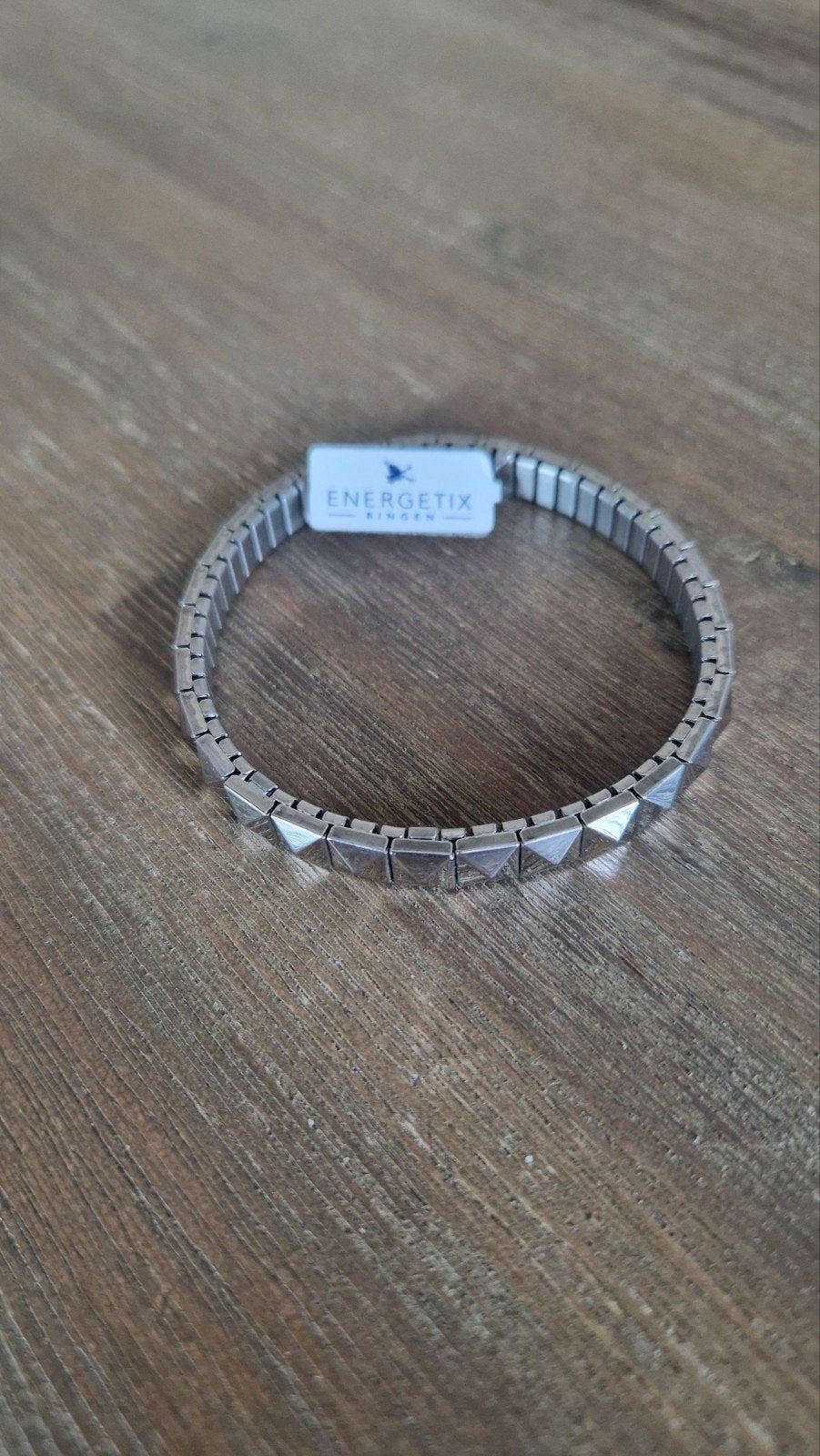 Mooie armband energetix, Sieraden, Tassen en Uiterlijk, Armbanden, Ophalen of Verzenden, Nieuw, Zilver, Staal
