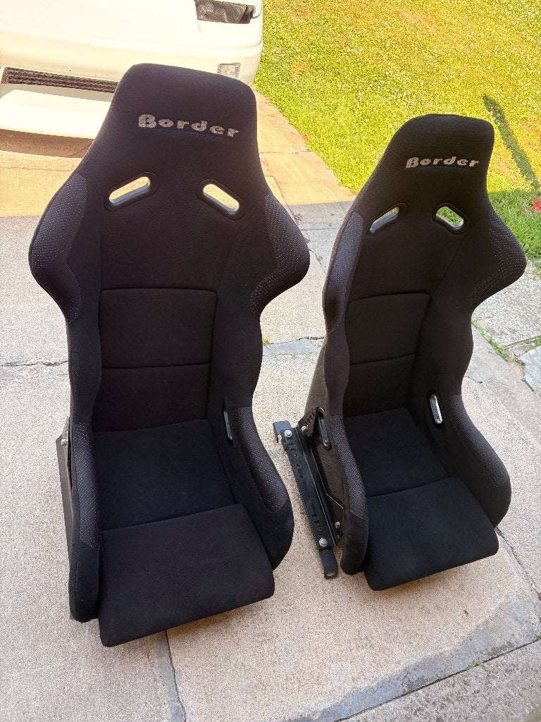 Border racing carbon kuipstoelen, Auto-onderdelen, Interieur en Bekleding, Ophalen, Gebruikt