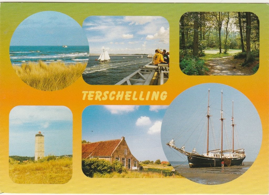 TERSCHELLING Brandaris Bos Schip, Verzenden, 1980 tot heden, Gelopen, Waddeneilanden