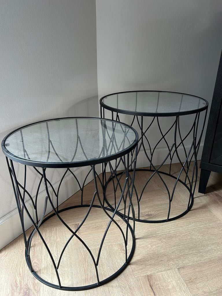 Set van 2 Riverdale, Ophalen, Minder dan 45 cm, Rond, Glas