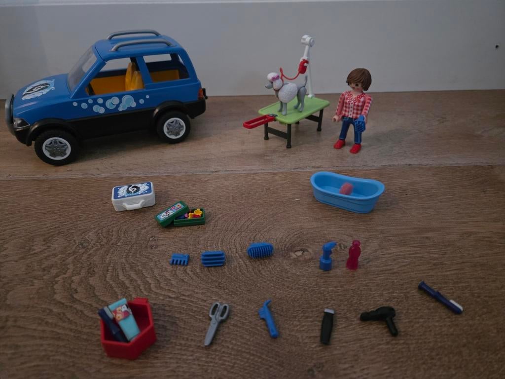 Playmobil 9278 mobiele hondensalon., Ophalen of Verzenden, Zo goed als nieuw, Complete set