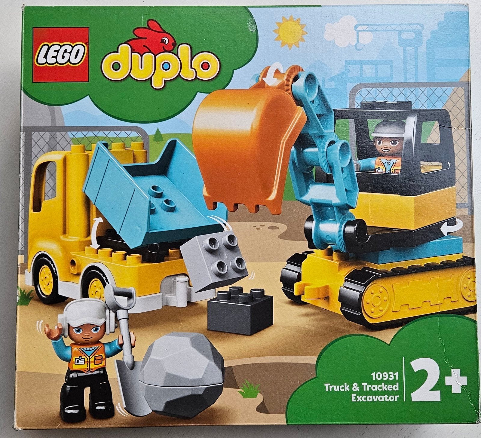 Lego Duplo 10931 Vrachtwagen & Rupsbandgraafmachine, Kinderen en Baby's, Overige thema's, Ophalen of Verzenden, Zo goed als nieuw