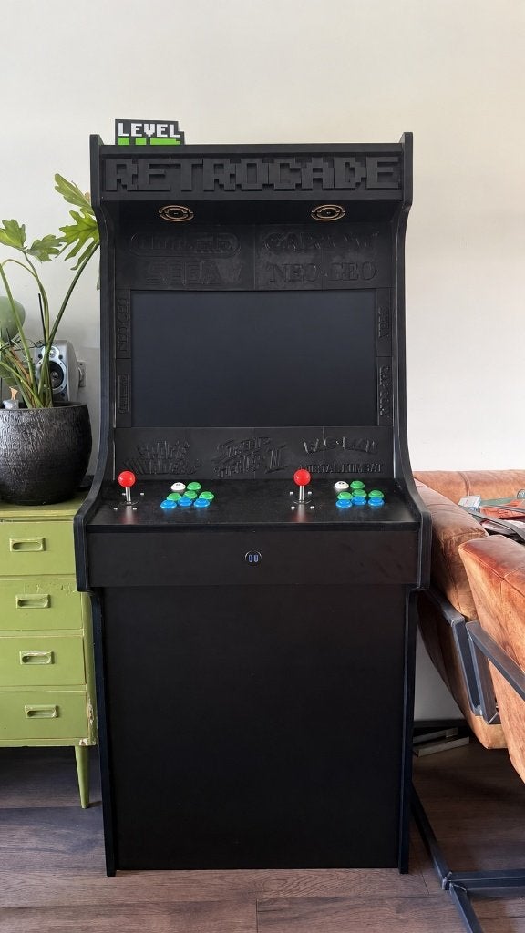 RETROCADE Custom Black Edition – Fullsize Arcade PC 2 Player, Ophalen, Vechten, 2 spelers, Zo goed als nieuw