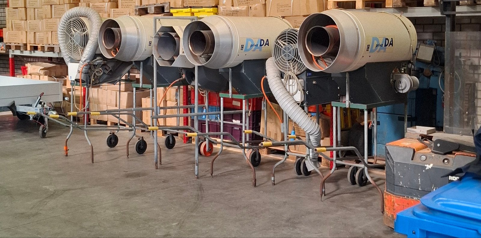 Priva DA6 & DA8 Gaskachels straalkachel 7 stuks heater, Huis en Inrichting, Ophalen, Gebruikt, Gas, Vrijstaand