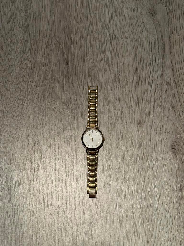 Rosefield Horloge Dames Gouden Stalen Band, Overige merken, Staal, Gebruikt, Staal