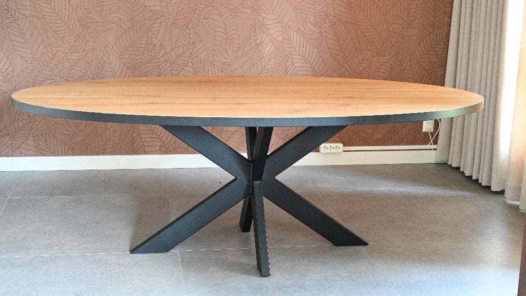 Table Du Sud ovalen eetkamertafel, Huis en Inrichting, Tafels | Eettafels, Ophalen, 100 tot 150 cm, Eikenhout, 200 cm of meer