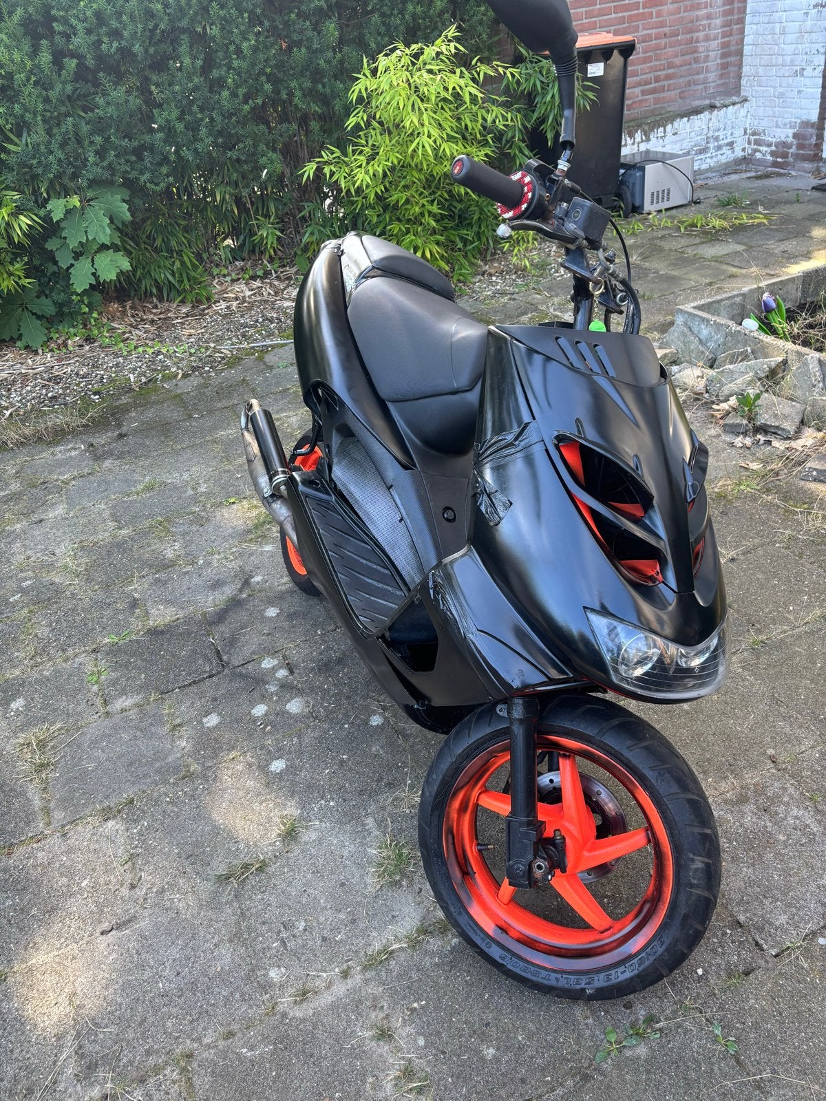 Aprilia SR50 met 70cc Malossi en 21mm Polini carburateur, Ophalen, Gebruikt, Tweetakt, SR 50
