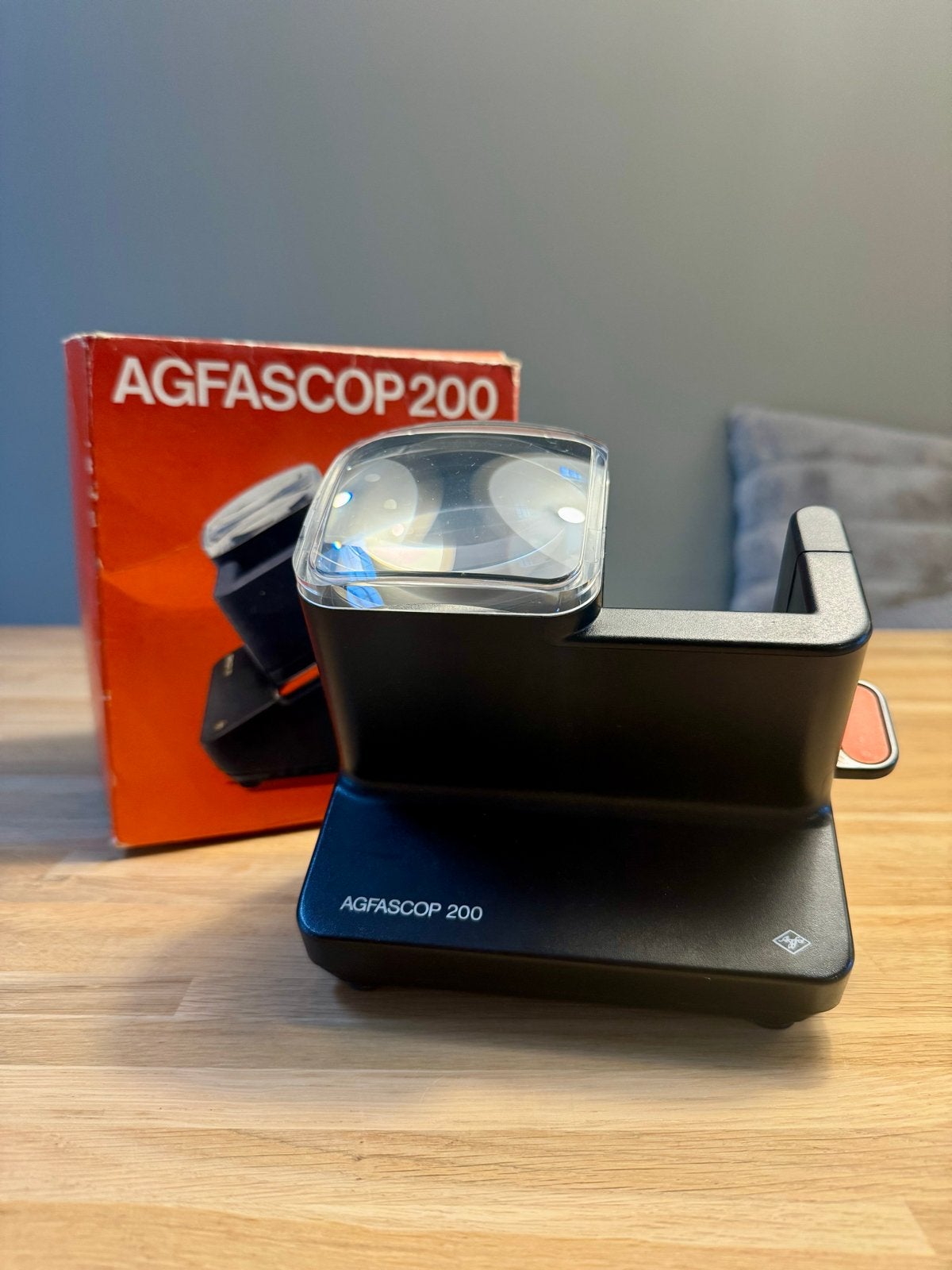 Agfascop 200 - Vintage Diaviewer met Originele Doos, Ophalen of Verzenden, Zo goed als nieuw, Met scherm