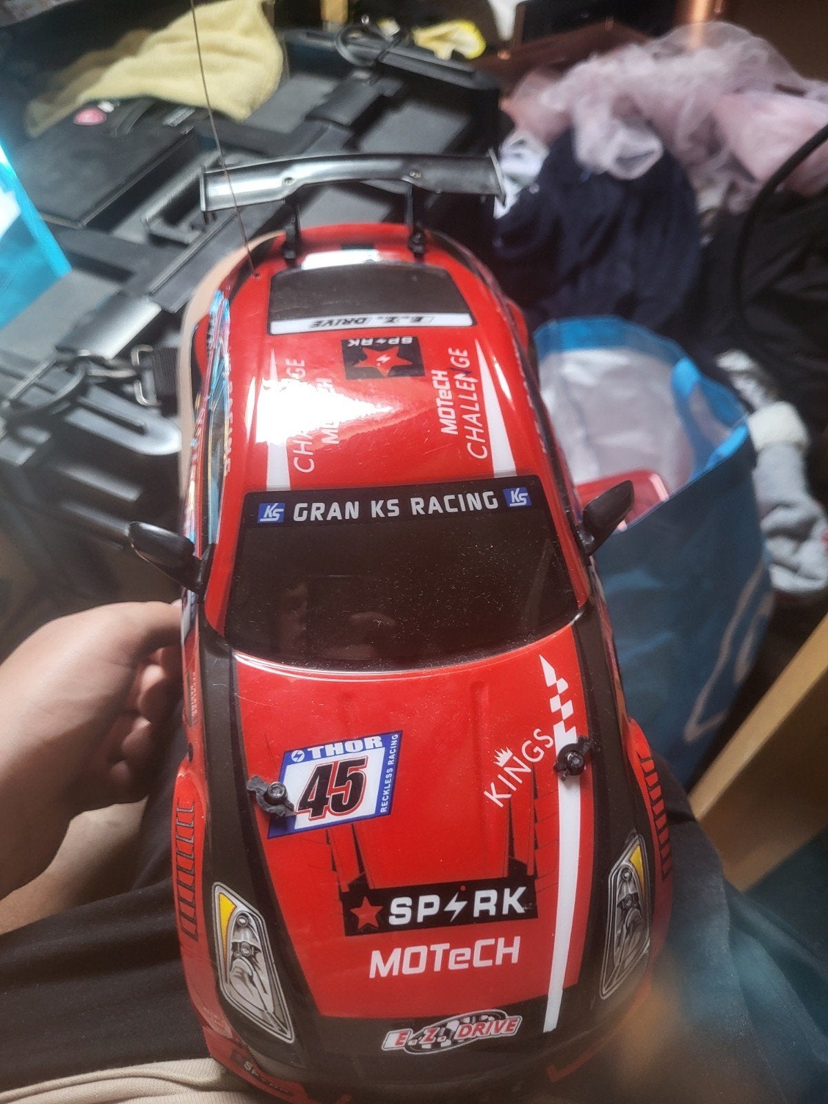 RC Auto met afstandsbediening - Lichtelijk gebruikt, Ophalen of Verzenden, Gebruikt