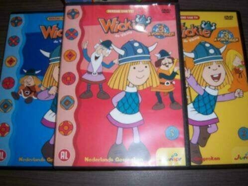 Wickie de Viking 3 dvd box met 9 afleveringen in nieuwstaat , Europees, Tekenfilm, Verzenden, Alle leeftijden