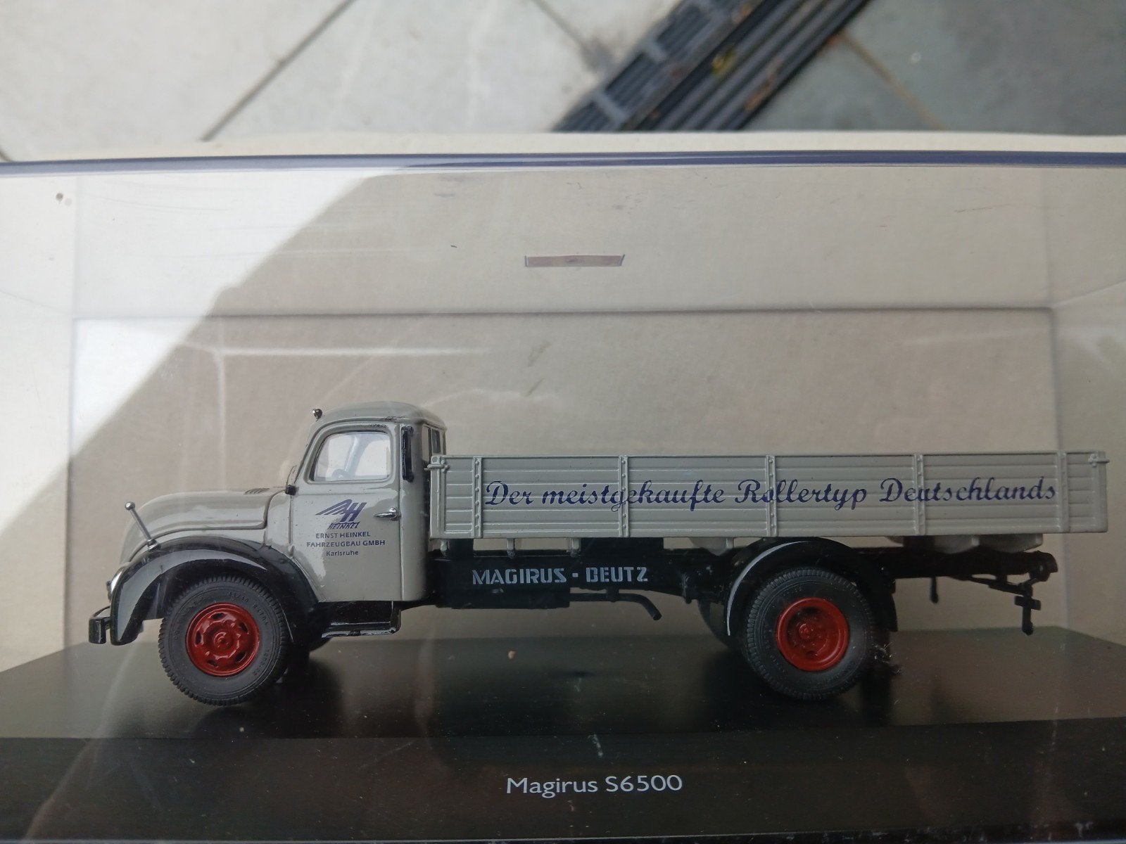 Heinkel vrachtwagen Magirus S6500, Overige merken, 1:32 tot 1:50, Ophalen of Verzenden, Zo goed als nieuw