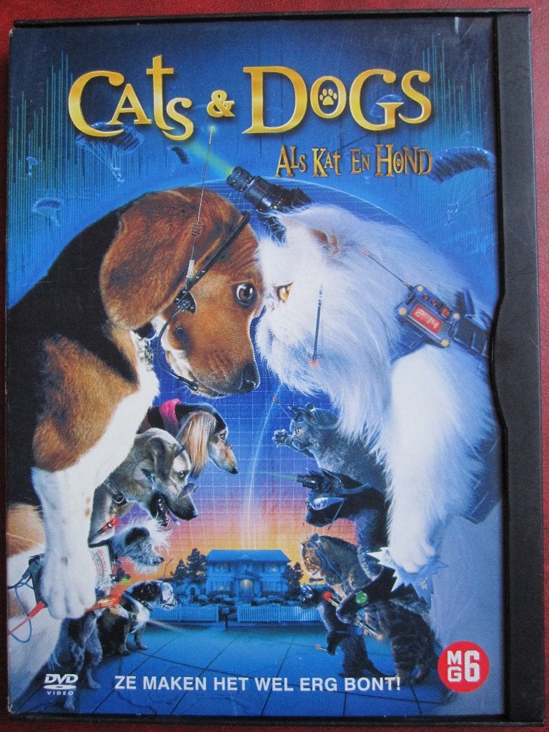 Cats & Dogs - Als kat en hond (2001), Vanaf 6 jaar, Ophalen of Verzenden, Zo goed als nieuw, Overige genres