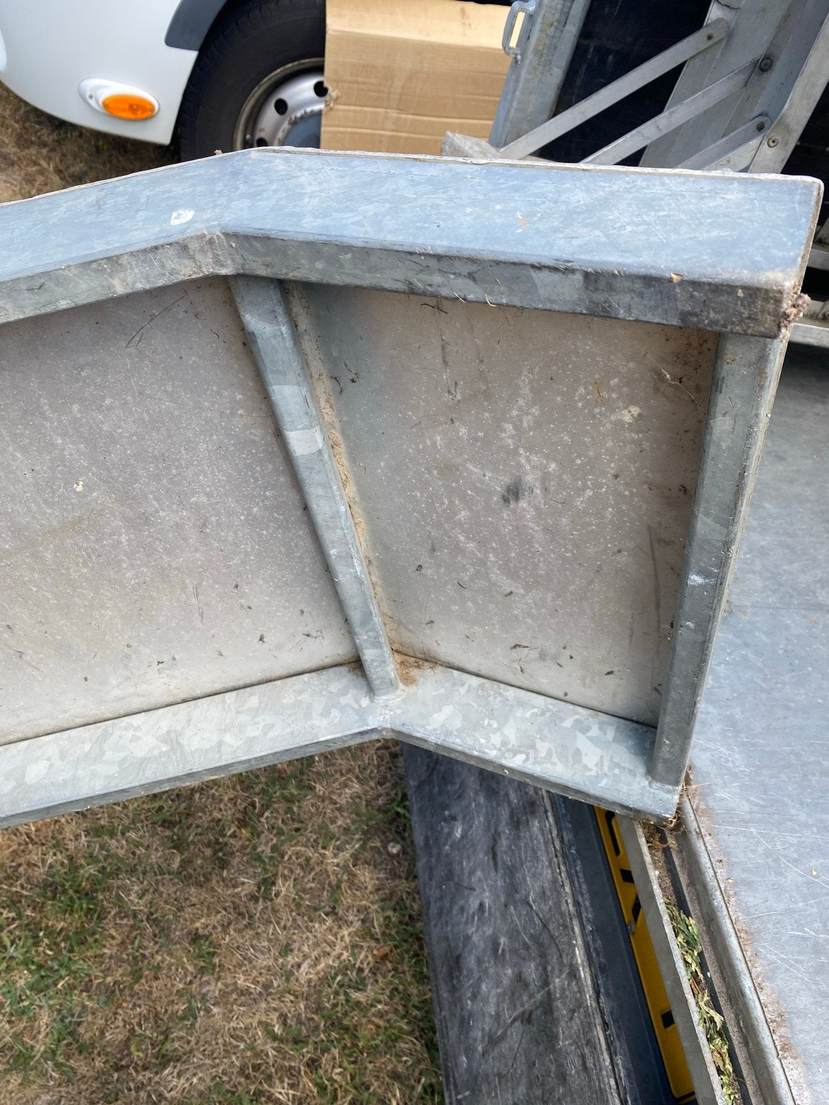 Aluminium oprijplaat/rijplaat voor aanhanger of trailer, Eu, Gebruikt, Eu, Ophalen of Verzenden