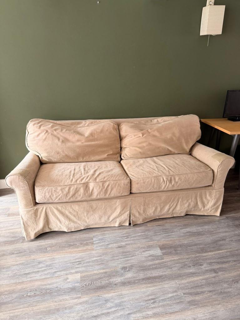 Slaapbank Ikea, Huis en Inrichting, Slaapkamer | Slaapbanken, Ophalen, Gebruikt, Beige, Tweepersoons