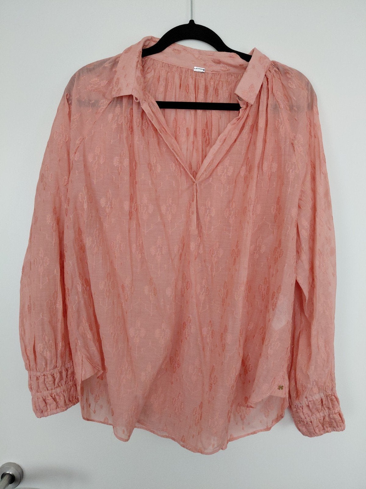 Te Koop: GUSTAV Blouse,  mt 42. Abrikooskleur, Overige kleuren, Ophalen of Verzenden, Zo goed als nieuw, Maat 42/44 (L)