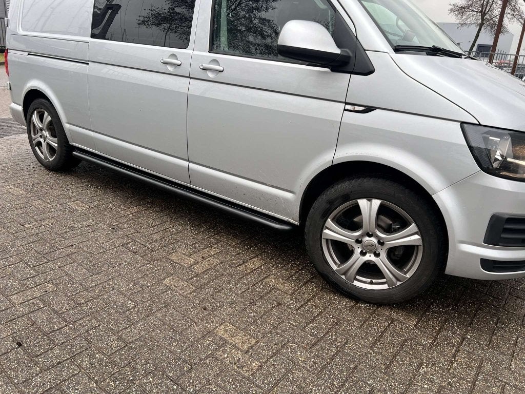 T5 T6 Sidebars buis 60 mm met RVS trede Zwart gepoedercoat, Auto-onderdelen, Niet ingevuld, Niet ingevuld, Nieuw, Ophalen of Verzenden