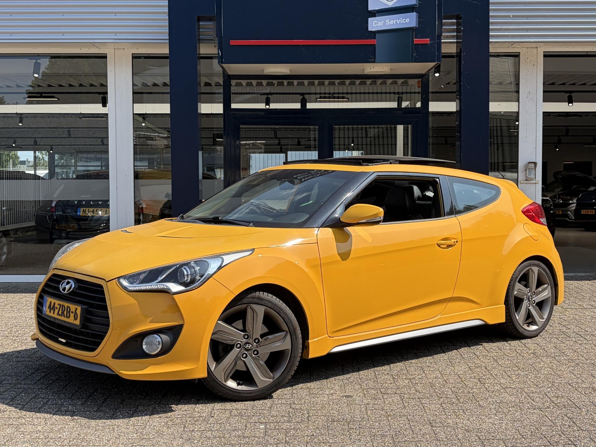 Hyundai Veloster 1.6 T-GDI i-Catcher / Uniek! / 220PK! 320NM, Auto's, Voorwielaandrijving, Gebruikt, 1591 cc, 4 stoelen